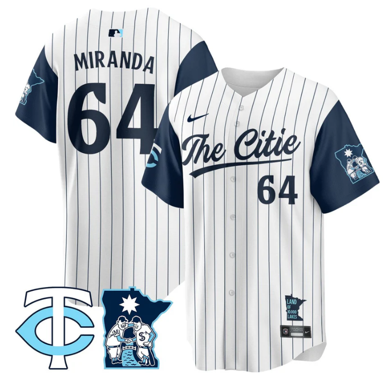Jose Miranda Jersey #64 Minnesota Twins 2025 City Connect Concept Stitched White