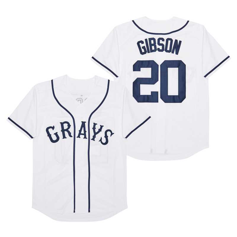 Josh Gibson Grays Negro League Baseball Jersey White