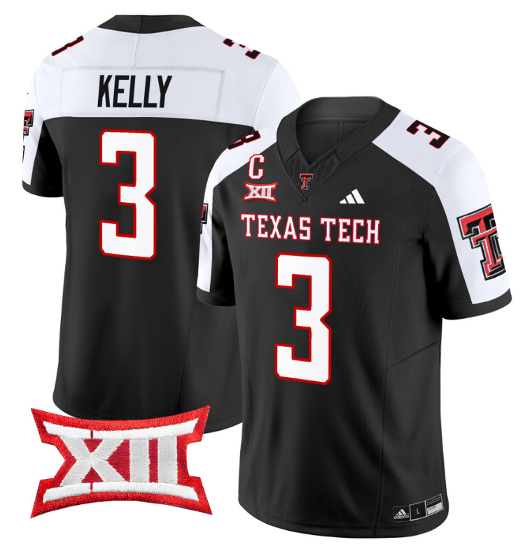 Josh Kelly Jersey #3 Texas Tech Red Raiders Vapor Limited Football Black Alternate