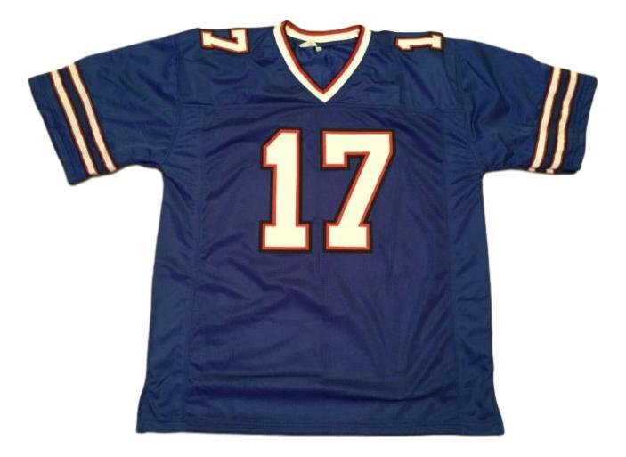 Josh Allen CUSTOM STITCHED Unsigned Football Jersey Blue