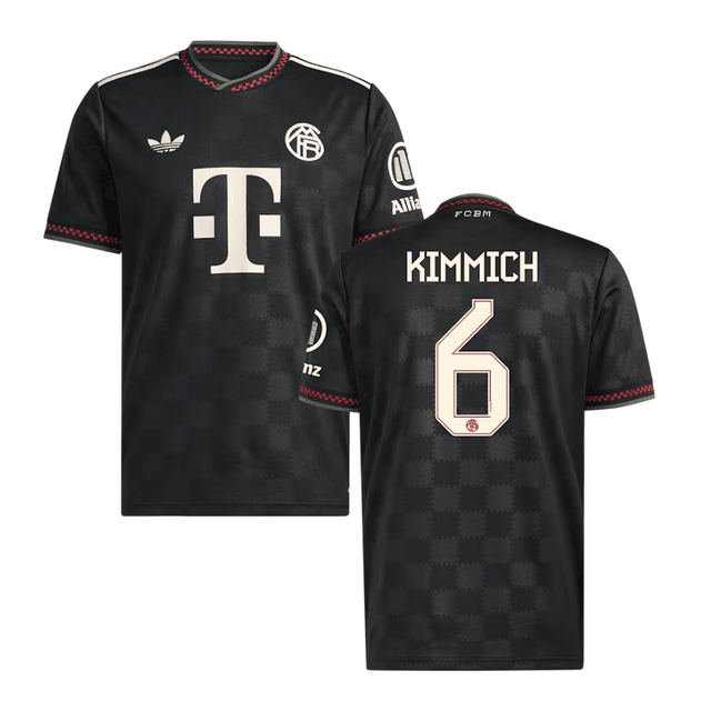 Joshua Kimmich #6 Bayern Munich 2025-26 Third Men Jersey – Black