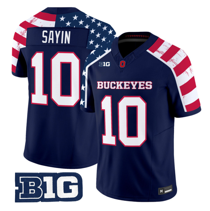 Julian Sayin Jersey #10 Ohio State America 250 Edition Vapor Limited Stitched
