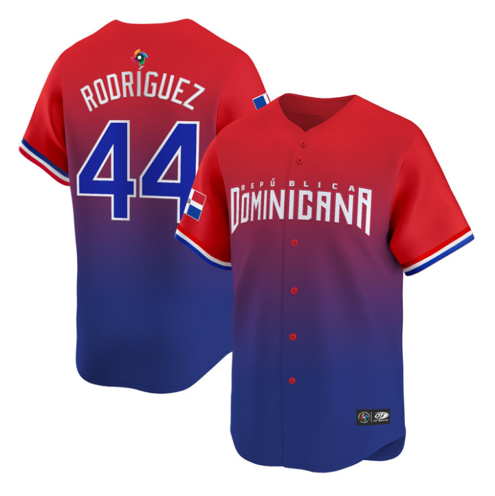 Julio Rodríguez Jersey #44 Dominican Republic Classic 2026 Roster Stitched
