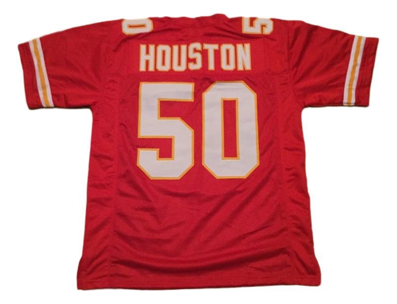 Justin Houston CUSTOM STITCHED Unsigned Football Jersey Red