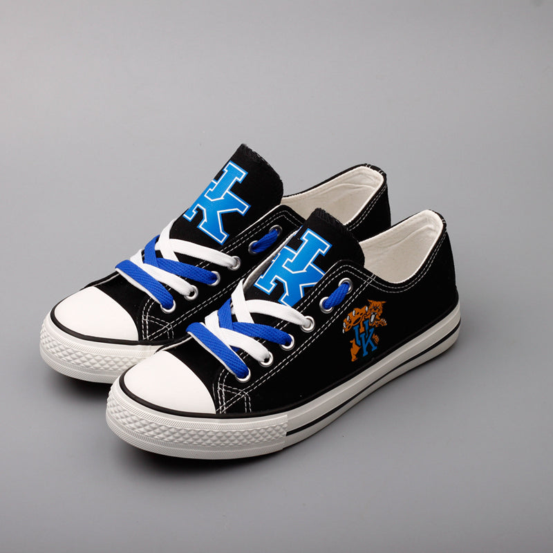 Kentucky Wildcats Limited Print NCAA College Students Low Top Canvas Shoes Sport Sneakers