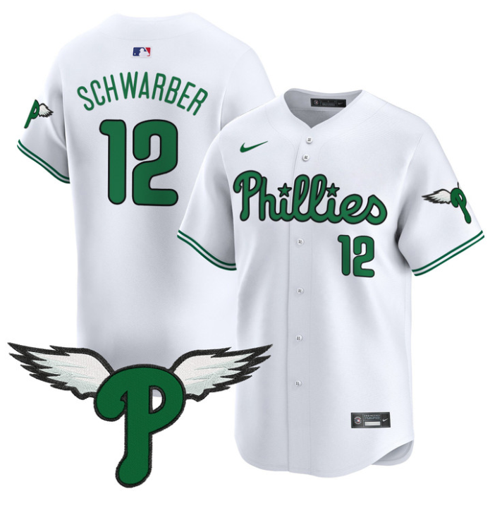 Kyle Schwarber Jersey #12 Philadelphia Phillies 2025 Vapor Premier Limited Stitched White