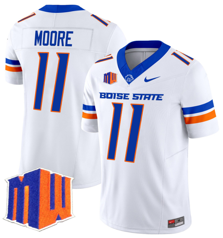 Kellen Moore Jersey #11 Boise State Broncos Vapor Limited College Football Stitched White