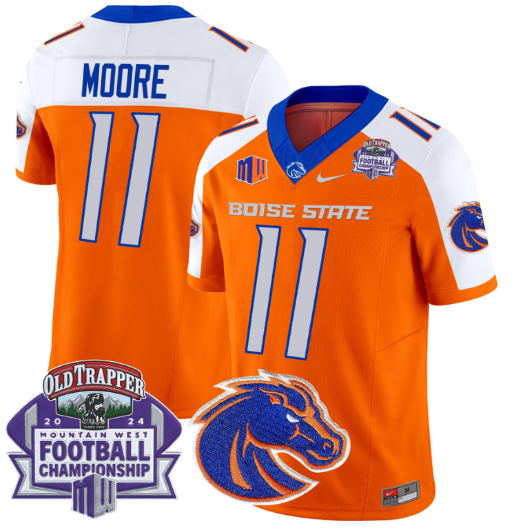 Kellen Moore Jersey #11 Boise State Broncos 2024 Championship Vapor Orange Alternate