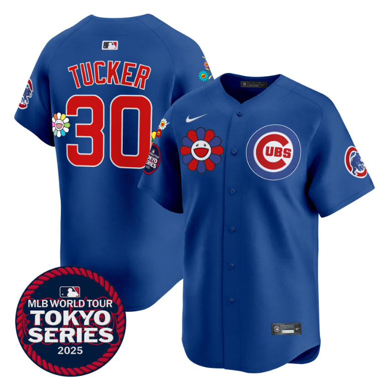 Kyle Tucker Jersey #30 Chicago Cubs Tokyo Series 2025 Vapor Premier Limited Stitched Royal