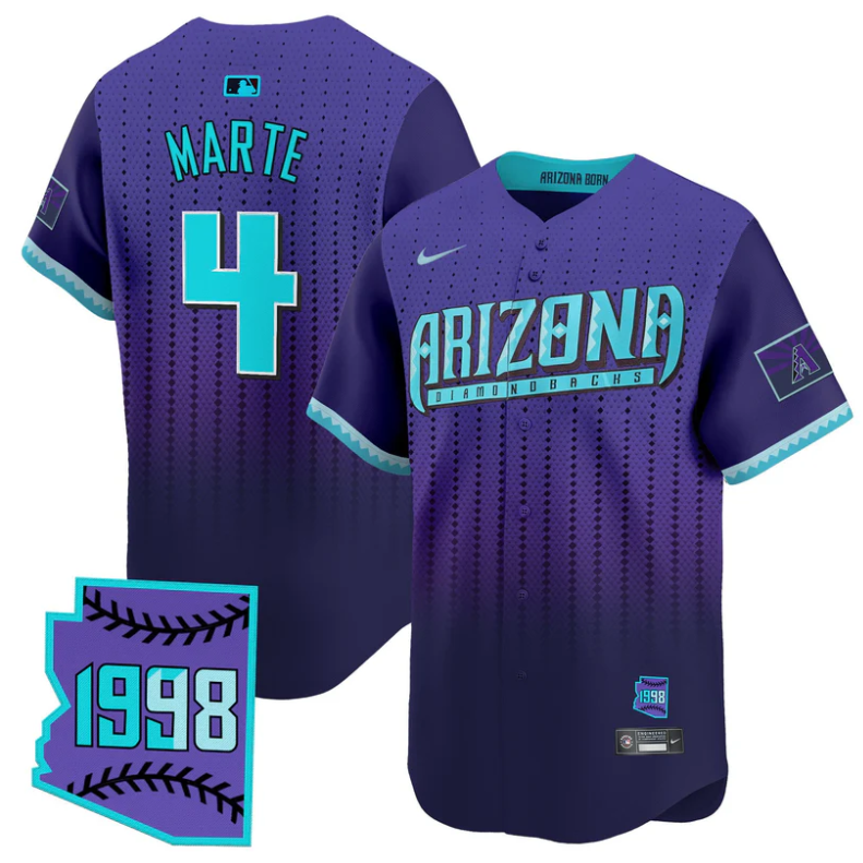 Ketel Marte Jersey #4 Arizona Diamondbacks 2025 City Connect Vapor Premier Limited Stitched