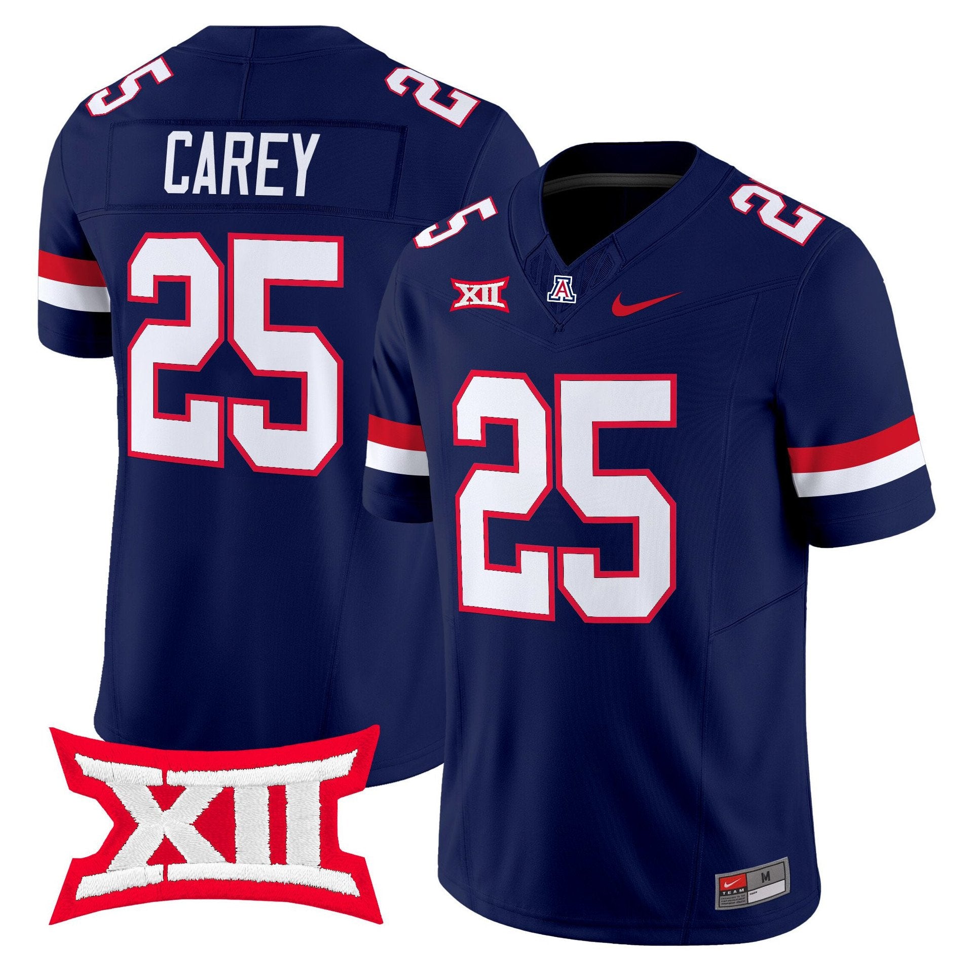 Ka'Deem Carey Jersey #25 Arizona Wildcats 2025 Limited Stitched Navy