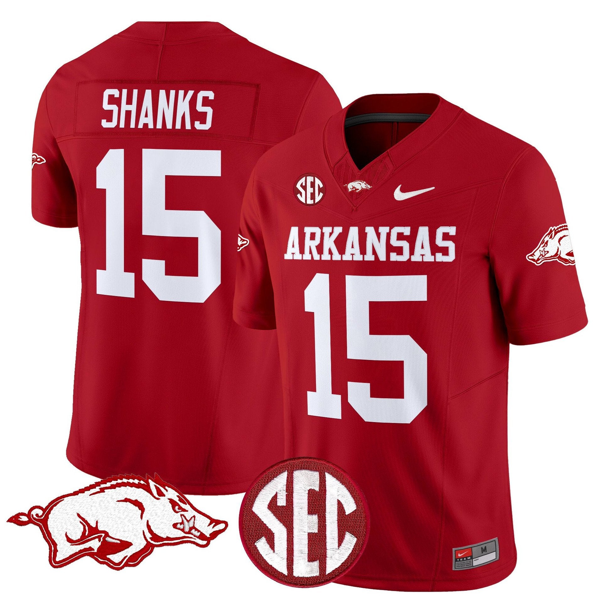Kam Shanks Jersey #15 Arkansas Razorbacks Limited Stitched Cardinal