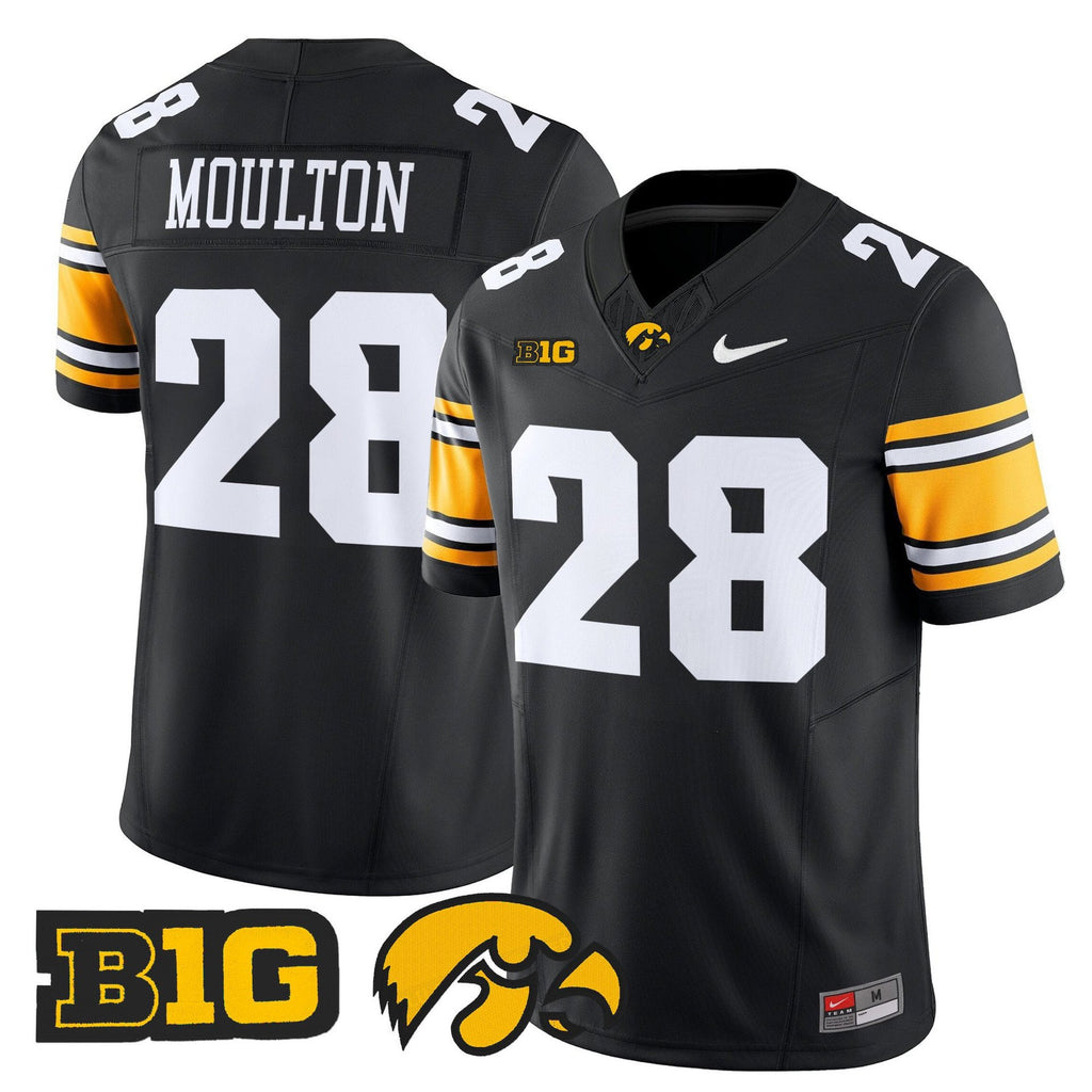 Kamari Moulton Jersey #28 Iowa Hawkeyes 2025 Limited Stitched Black