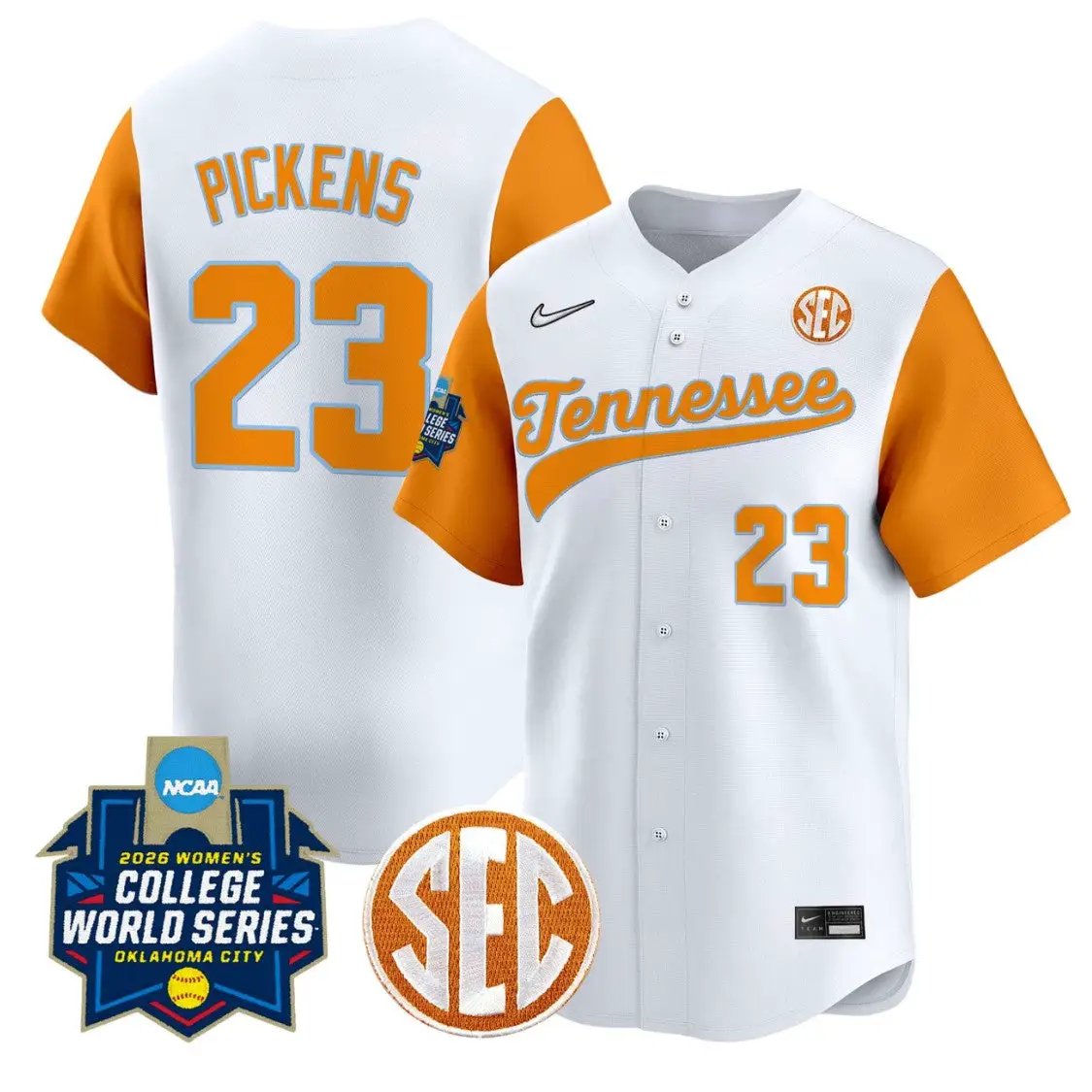 Karlyn Pickens Jersey #23 Tennessee Vols Softball 2026 World Series
