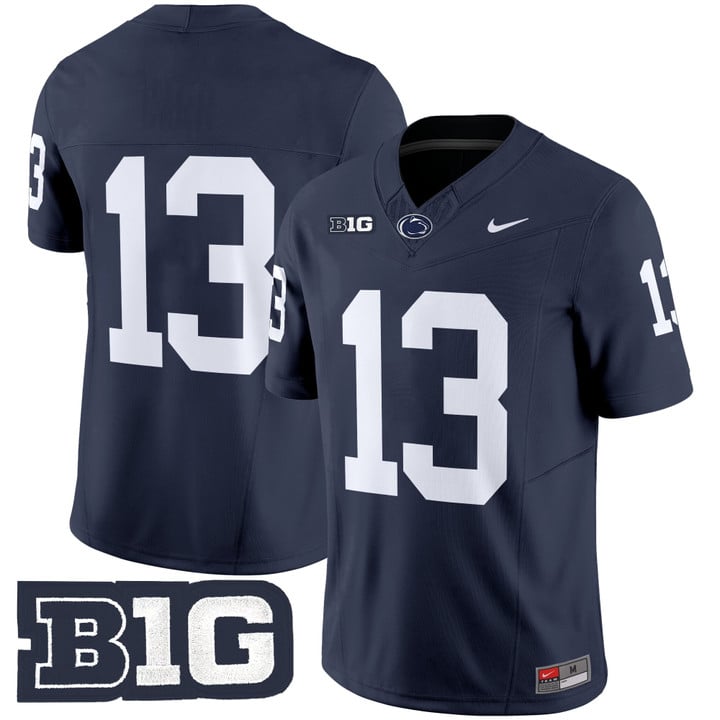 Kaytron Allen Jersey #13 No Name Penn State Nittany Lions 2025 Stitched Navy
