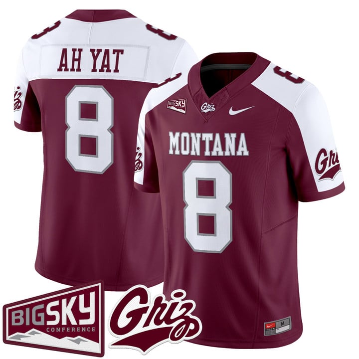 Keali'i Ah Yat Jersey #8 Montana Grizzlies 2025 Vapor Limited Stitched Black Alter