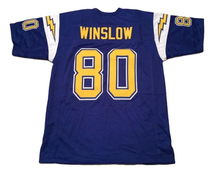 Kellen Winslow CUSTOM STITCHED Unsigned Football Jersey Blue