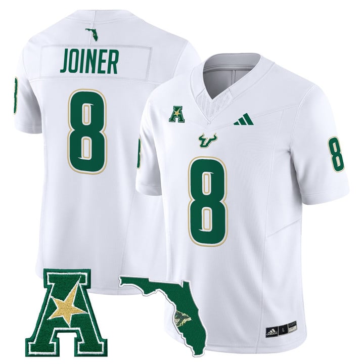 Kelley Joiner Jersey #8 South Florida Bulls 2025 Vapor Limited Stitched White