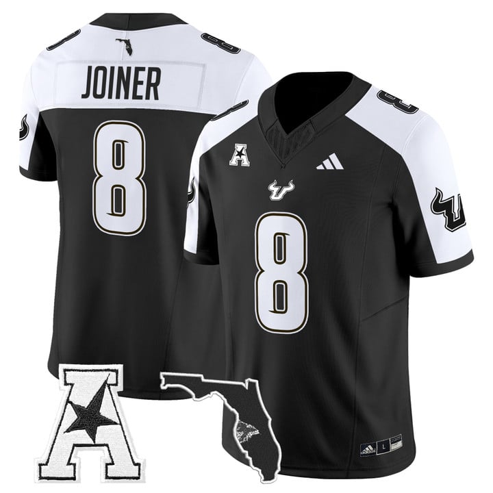 Kelley Joiner Jersey #8 South Florida Bulls 2025 Vapor Limited Stitched Black Alter