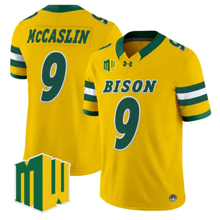 Kelton McCaslin Jersey #9 North Dakota State Bison 2026 Vapor Stitched