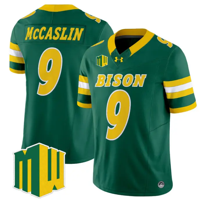 Kelton McCaslin Jersey #9 North Dakota State Bison 2026 Vapor Stitched