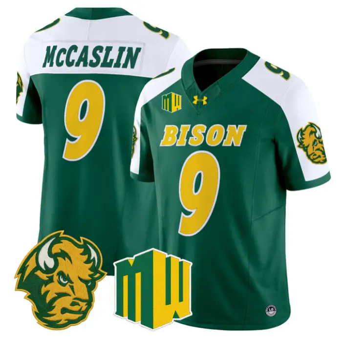 Kelton McCaslin Jersey #9 North Dakota State Bison 2026 Vapor Stitched