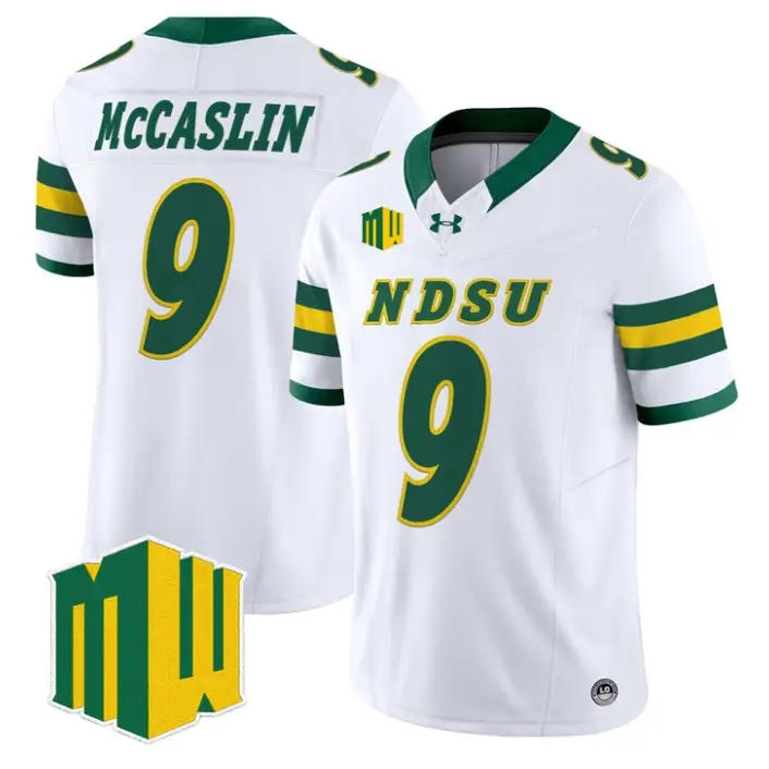 Kelton McCaslin Jersey #9 North Dakota State Bison 2026 Vapor Stitched