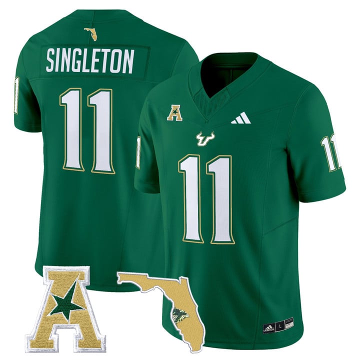 Keshaun Singleton Jersey #11 South Florida Bulls 2025 Limited Stitched Green