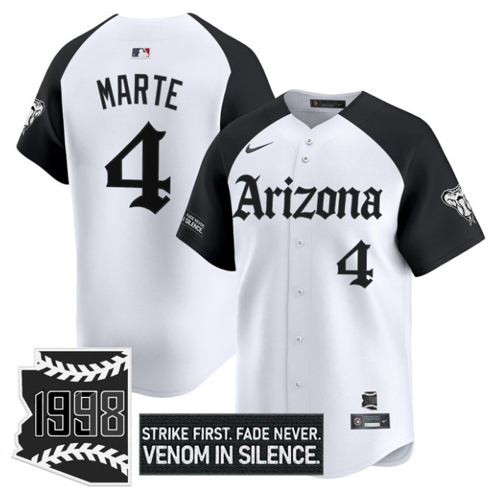 Ketel Marte Jersey #4 Arizona Diamondbacks Gothic Desert Fang Edition Alternate
