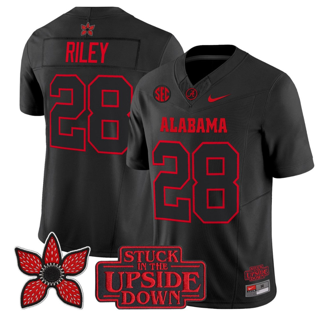 Kevin Riley Jersey #28 Alabama Crimson Tide Stranger Things Edition Stitched