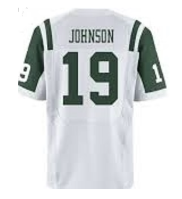 Keyshawn Johnson Jersey New York Jets Custom Throwback Football White