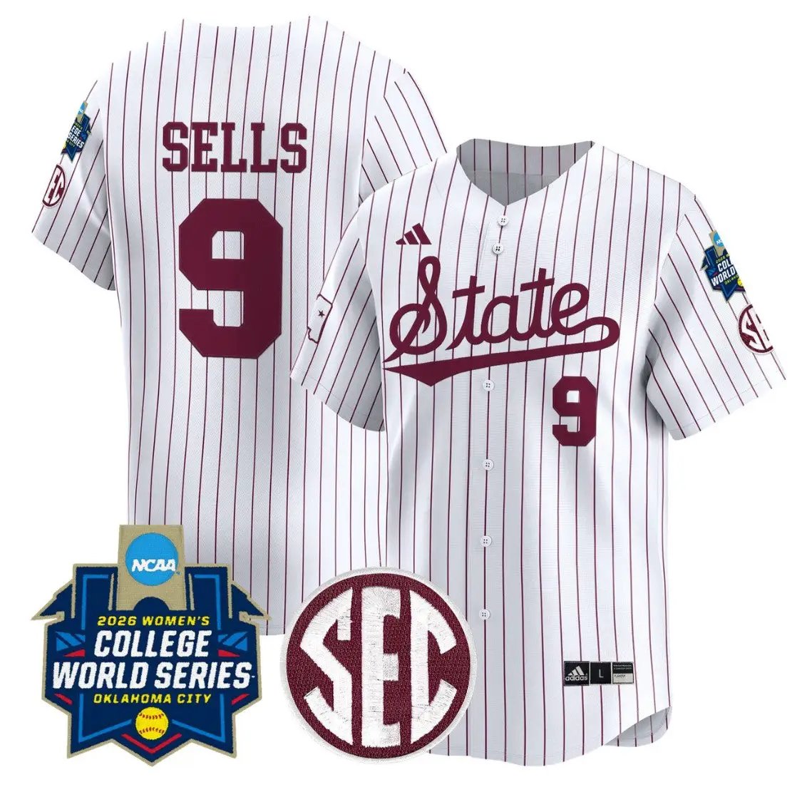 Kiarra Sells Jersey #9 State Softball 2026 World Series Stitched