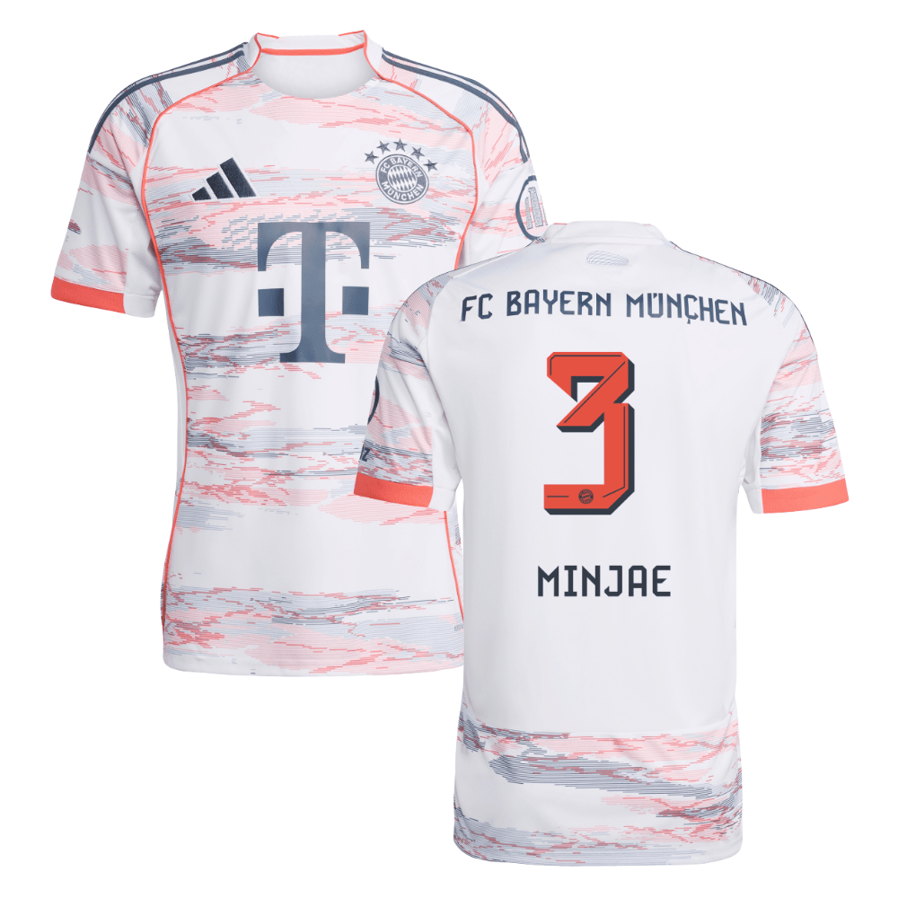 Kim Min-jae #3 Bayern Munich 2025-26 Away Men Jersey – White