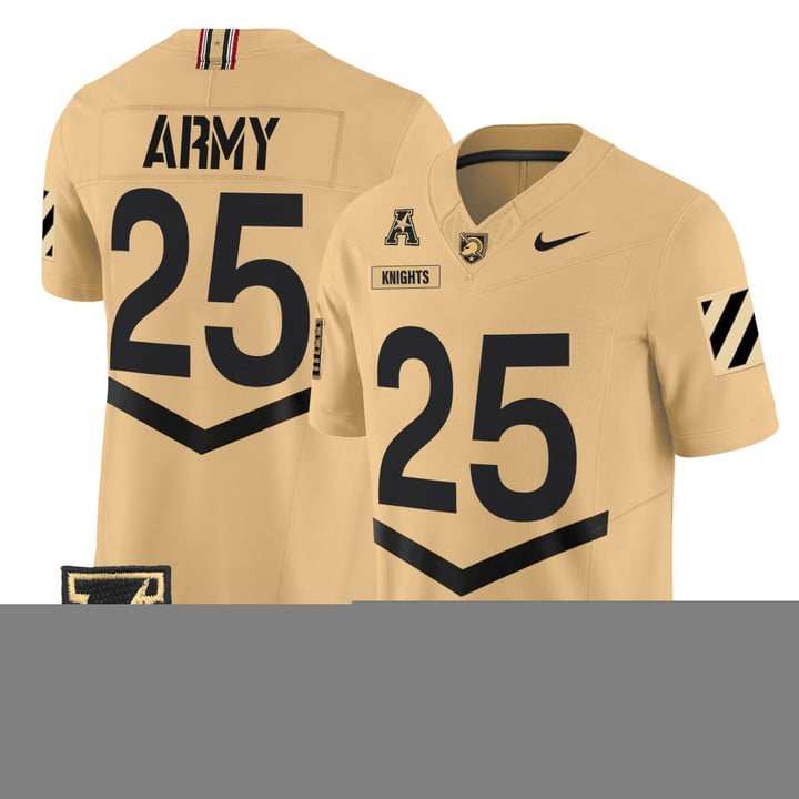 Knights Jersey #25 Army Black Knights 2025 Vapor Limited Stitched