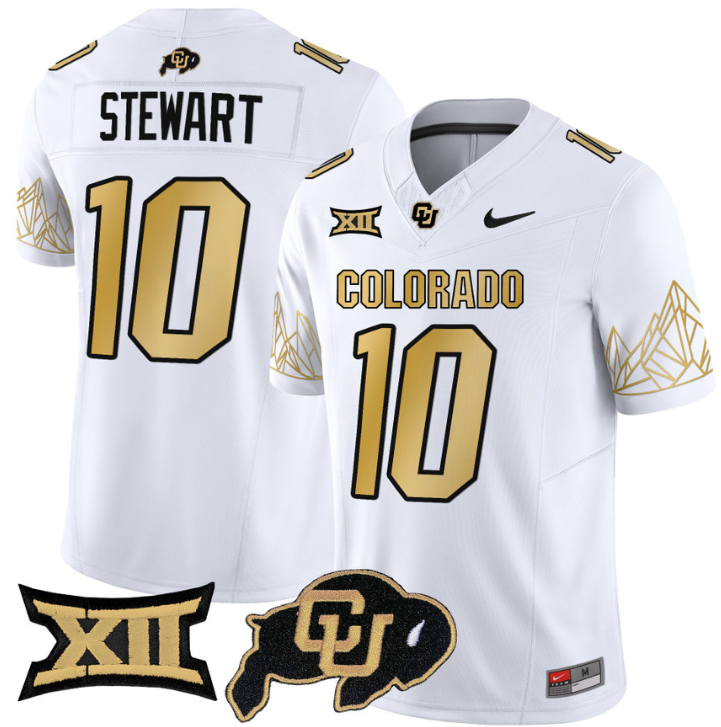 Kordell Stewart Jersey #10 Colorado Buffaloes Vapor Limited Football White Limited