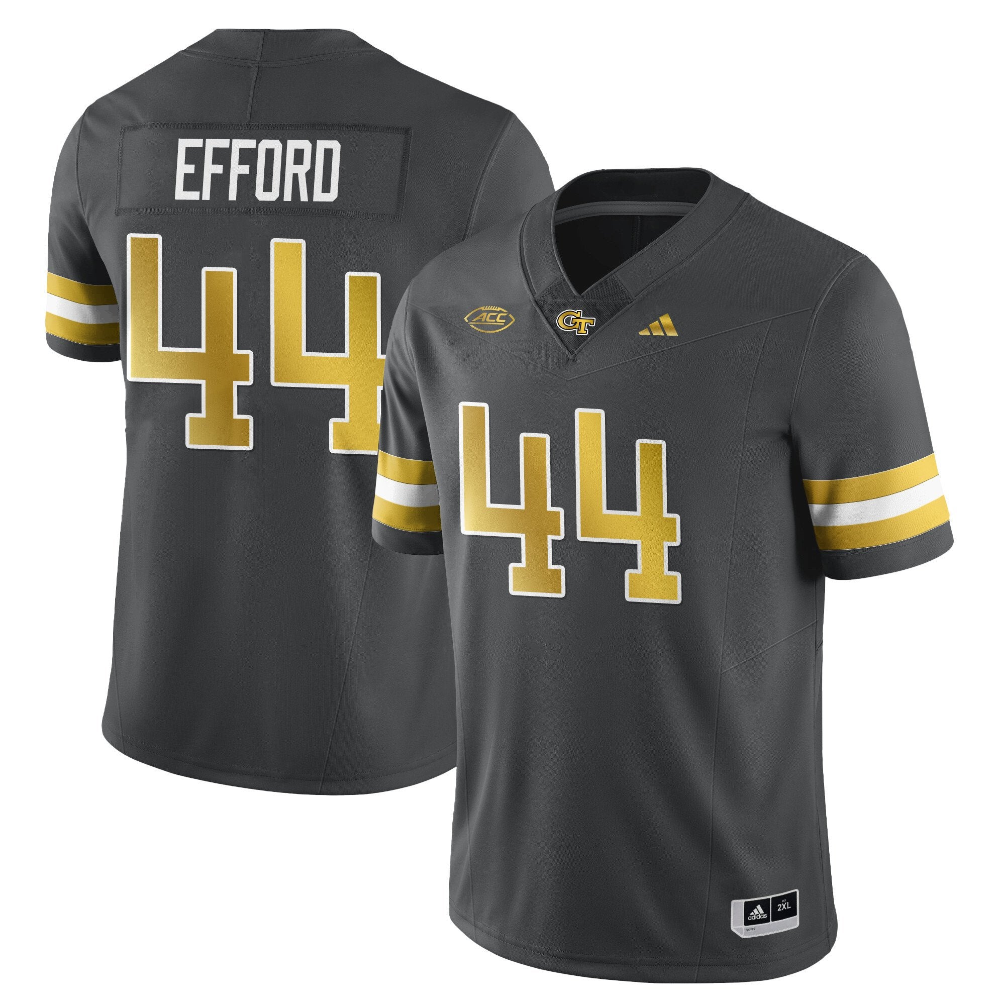 Kyle  Efford Jersey #44 Georgia Tech Football 2025 Limited Stitched Dark Gray