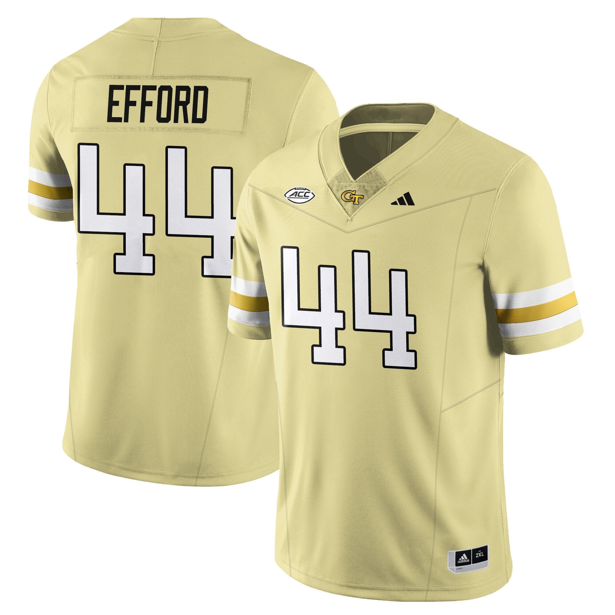 Kyle  Efford Jersey #44 Georgia Tech Football 2025 Limited Stitched Gold