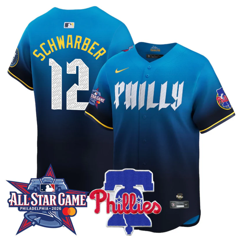 Kyle Schwarber Jersey #12 Philadelphia Phillies 2026 MLB All-Star City Connect