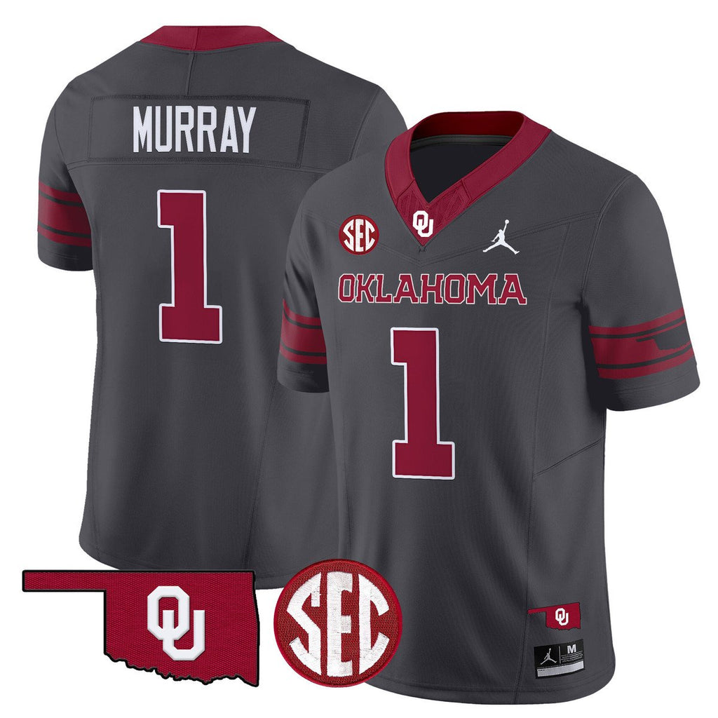 Kyler Murray Jersey #1 Oklahoma Sooners 2025 Limited Stitched Black