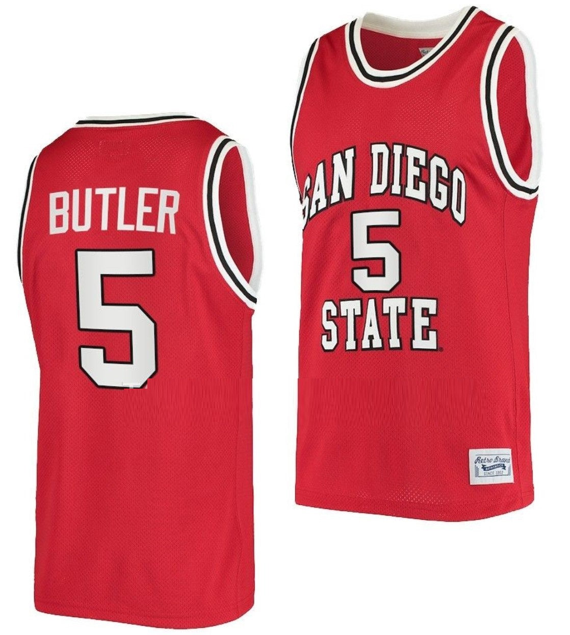 Lamont Butler Jersey San Diego State Aztecs College Basketball Red Retro #5