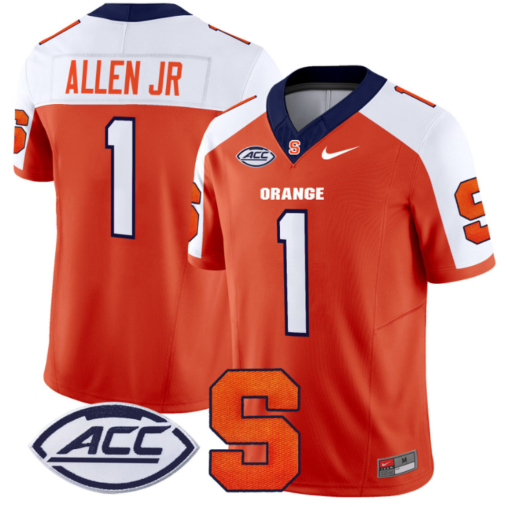 LeQuint Allen Jersey #1 Syracuse Orange Vapor Limited College Football Orange Alternate