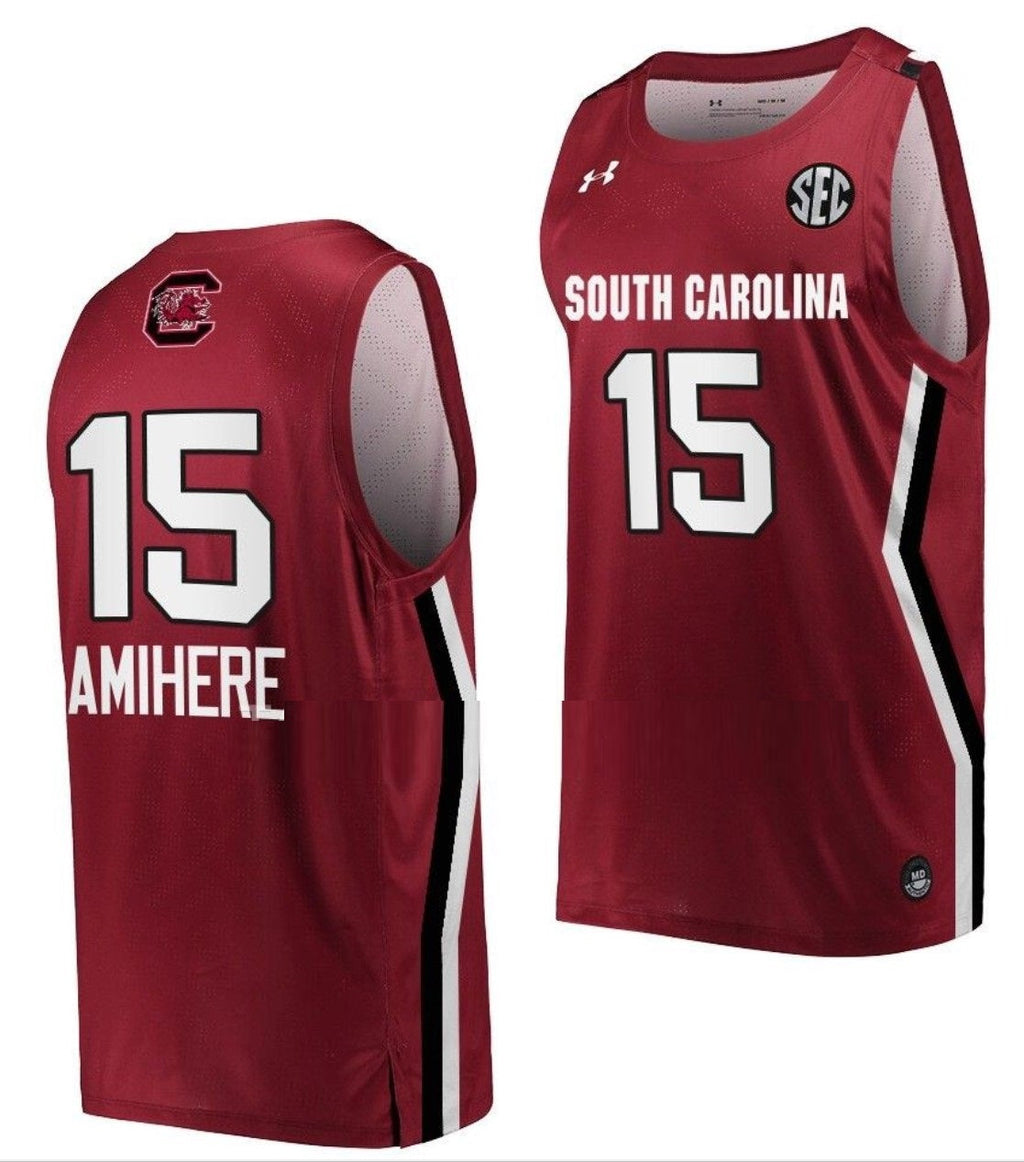 Laeticia Amihere Jersey South Carolina Gamecocks College Basketball Wine #15