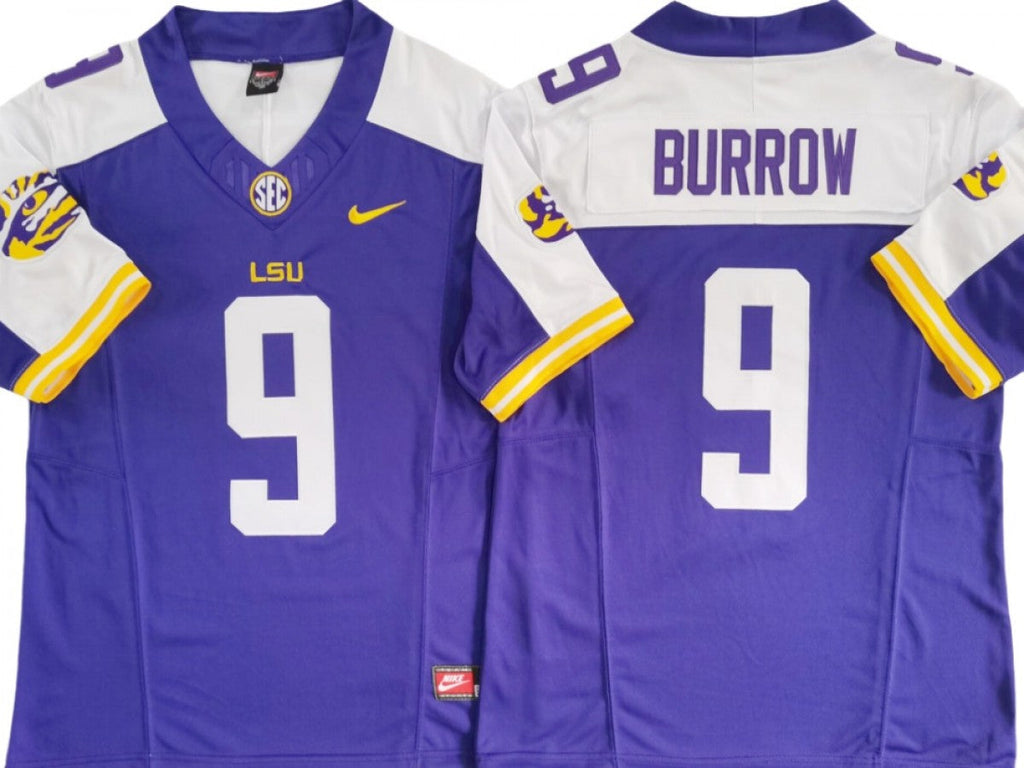 LSU Tigers #9 Joe Burrow Vapor F.U.S.E. Limited Jersey Stitched