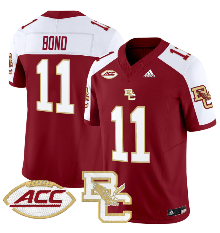 Lewis Bond Jersey #11 Boston College Eagles 2024 Stitched Maroon Alternate
