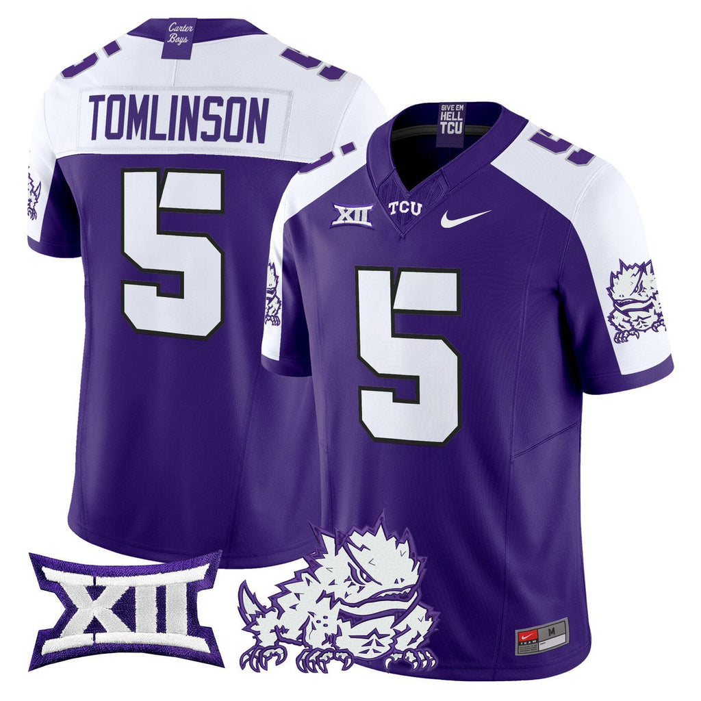 LaDainian Tomlinson Jersey #5 TCU Horned Frogs 2025 Limited Stitched Purple
