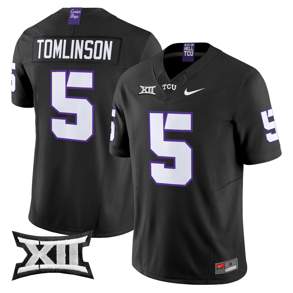 LaDainian Tomlinson Jersey #5 TCU Horned Frogs 2025 Limited Stitched Black