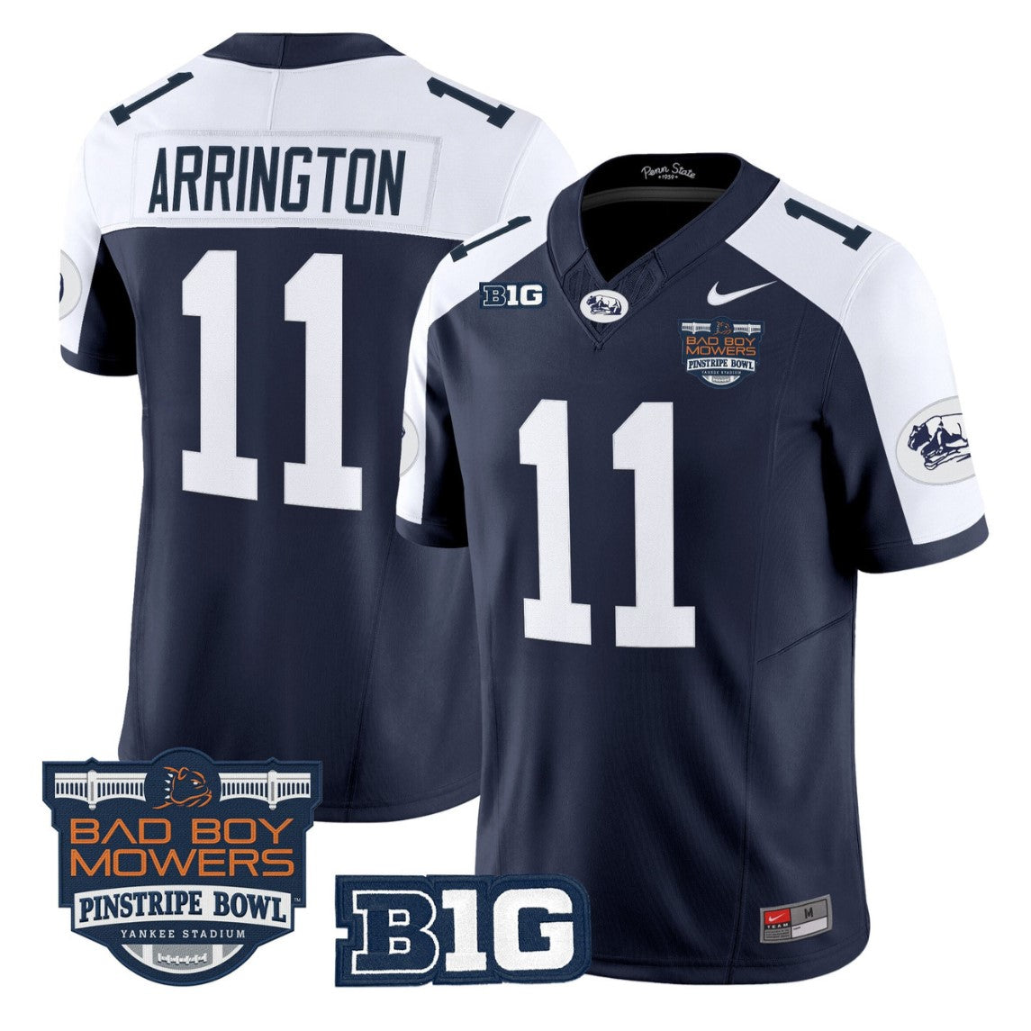 LaVar Arrington Jersey #11 Penn State Throwback Pinstripe Bowl Stitched