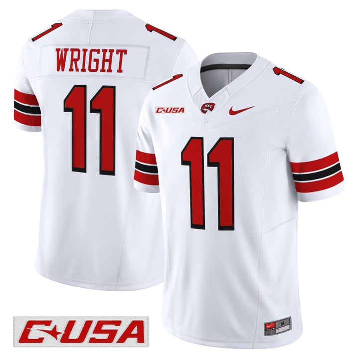 La'Vell Wright Jersey #11 Western Kentucky Hilltoppers 2025 Stitched