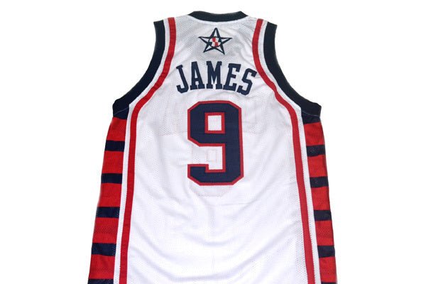 Lebron James Jersey #9 Team USA Basketball White