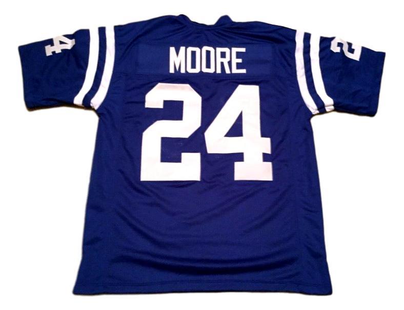 Lenny Moore CUSTOM STITCHED Unsigned Football Jersey Blue